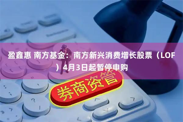 盈鑫惠 南方基金：南方新兴消费增长股票（LOF）4月3日起暂停申购